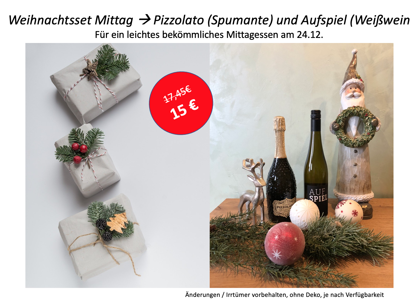 Weihnachtsset 1 (Mittag)