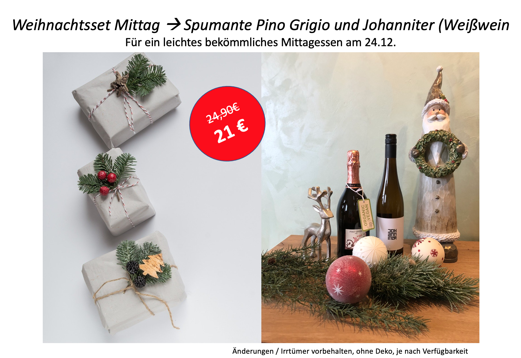 Weihnachtsset 2 (Mittag)