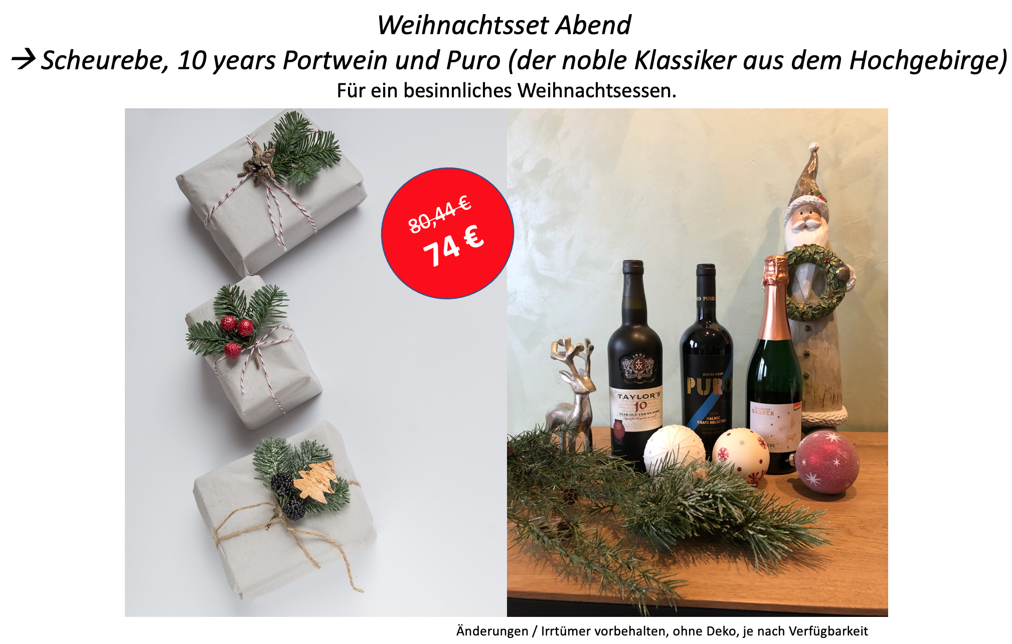 Weihnachtsset 12 (Abends)